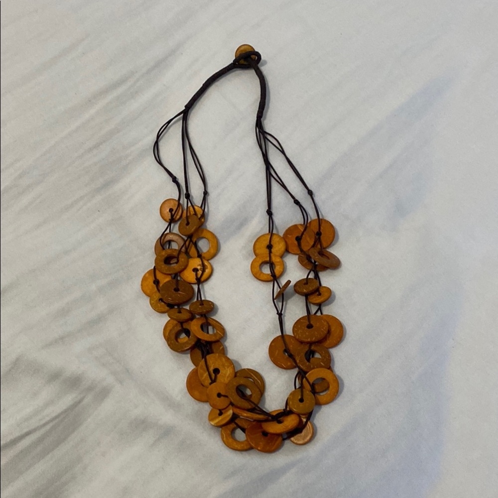 Elegant Wooden Necklace